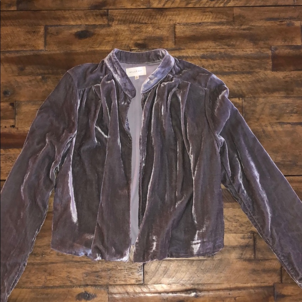 Mello’ Day - Velvet Jacket (silvery/purple tone)